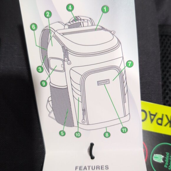 Eastsport Unisex PRINCE TOP LOADER Backpack Padded Tech & Bottle Pocket NEW - Picture 7 of 8